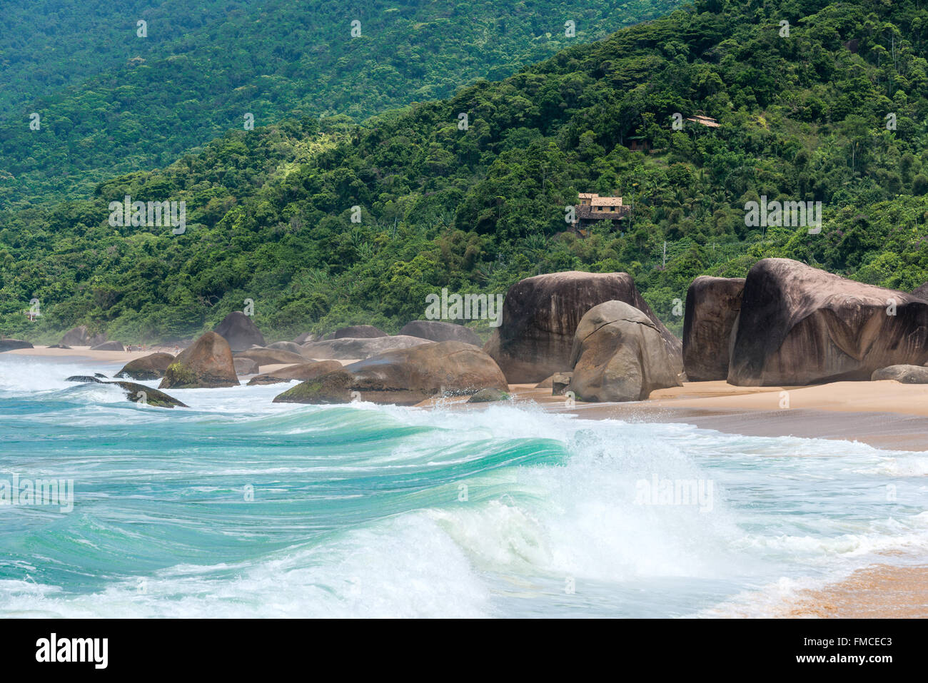 Strand in Trinidad - Paraty, Bundesstaat Rio De Janeiro, Brasilien Stockfoto
