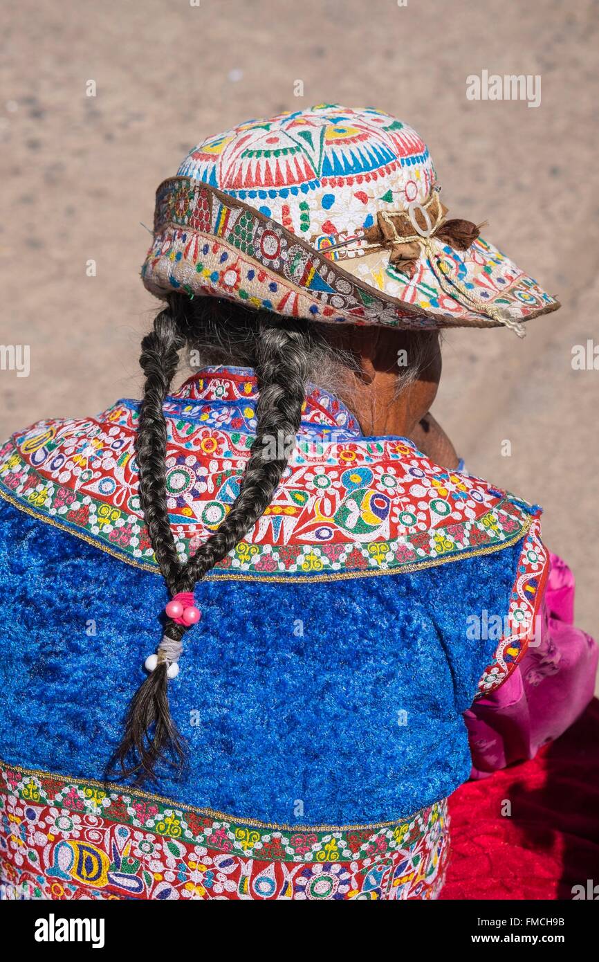 Peru, Provinz von Arequipa, Colca Tal, Dorf Chivay (Alt: 3640m), Festival der Caylloma Provinz Stockfoto