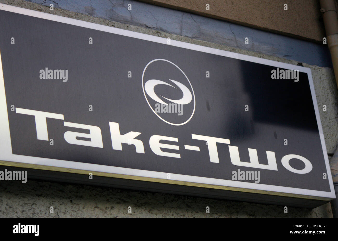 Markenname: "Take Two", Berlin. Stockfoto