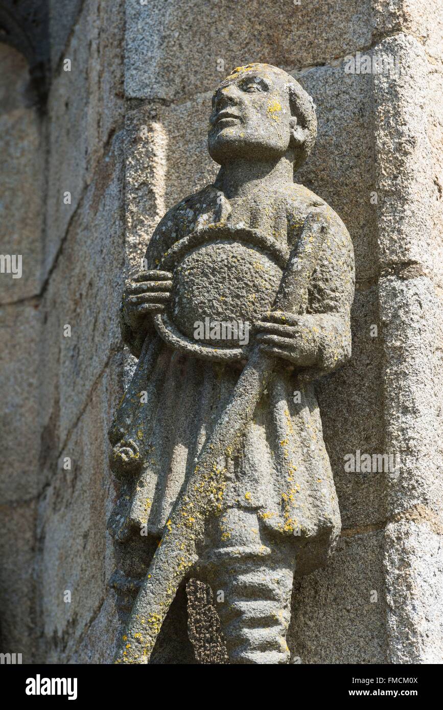 Frankreich, Finistere, Le Folgoet, Basilika Notre-Dame du Folgoet (14. und 15. Jahrhundert) Stockfoto