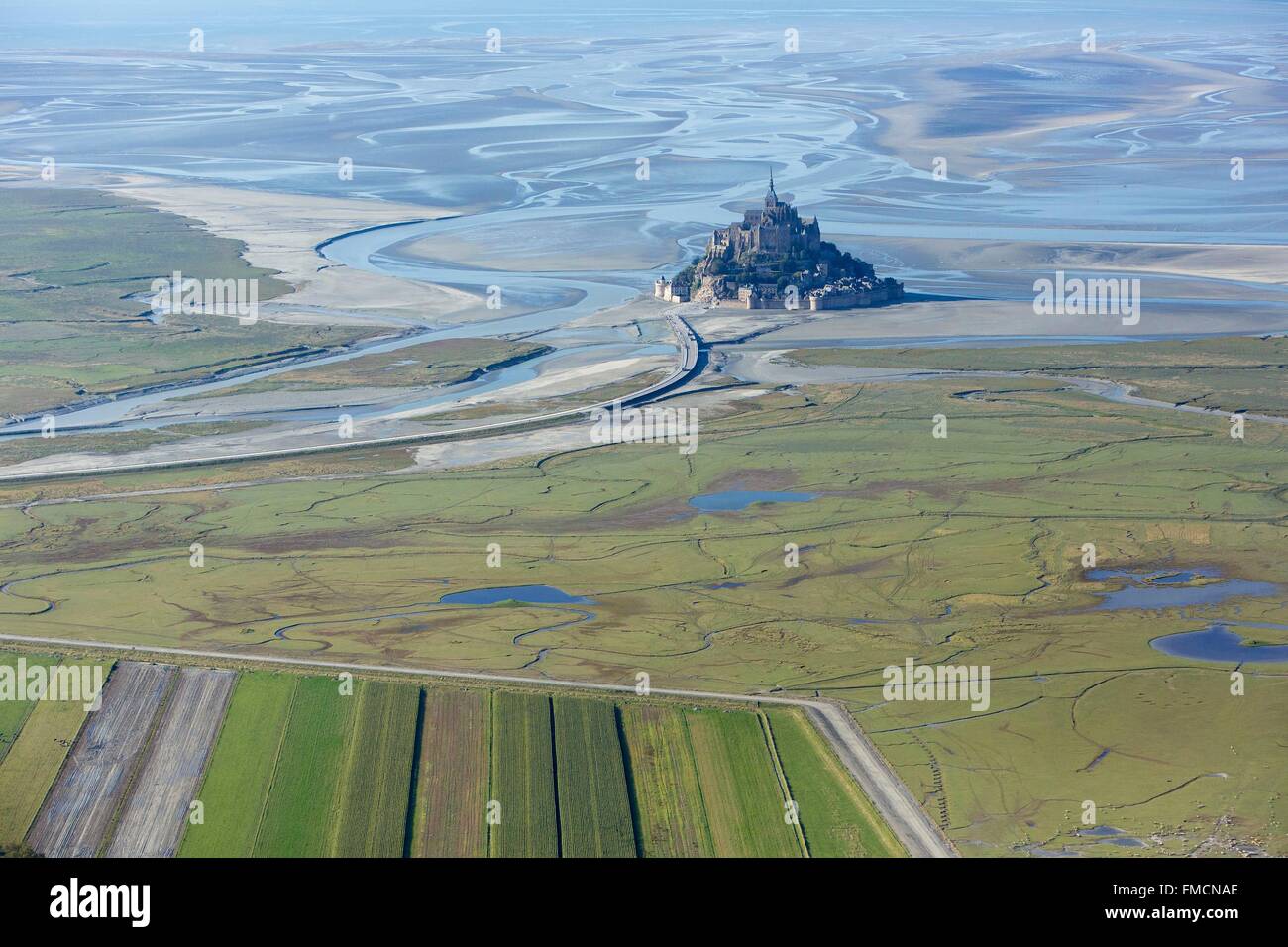 Frankreich Manche Bucht Des Mont Saint Michel Weltkulturerbe Von Der frankreich-manche-bucht-des-mont-saint-michel-weltkulturerbe-von-der