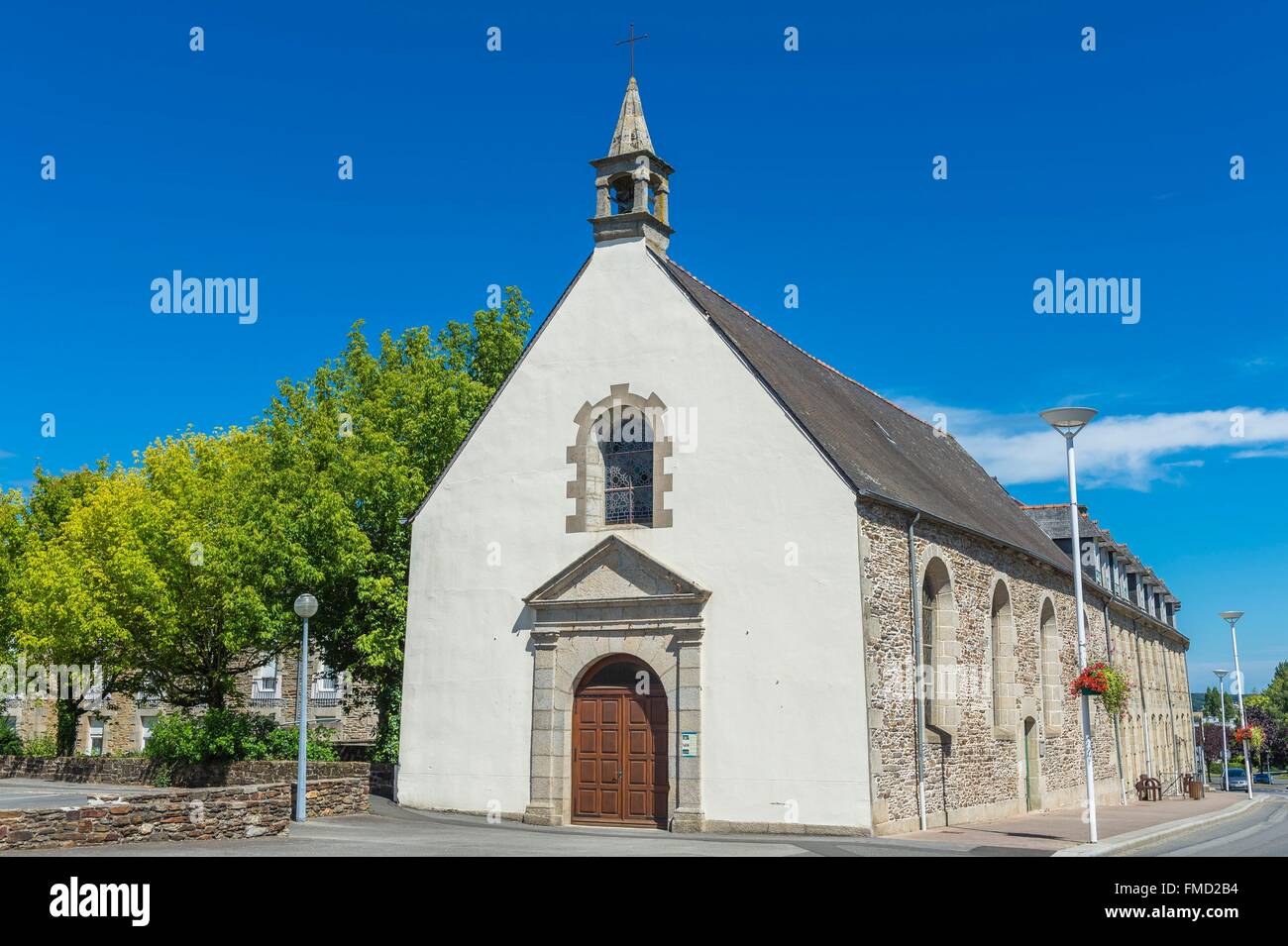 Frankreich, Côtes d ' Armor, Loudeac, Krankenhaus Kapelle Stockfoto