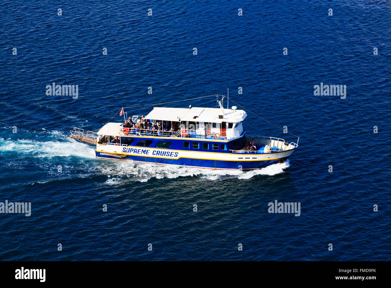Hafen-Sightseeing cruise Schiff, Grand Harbour, Valletta, Malta Stockfoto