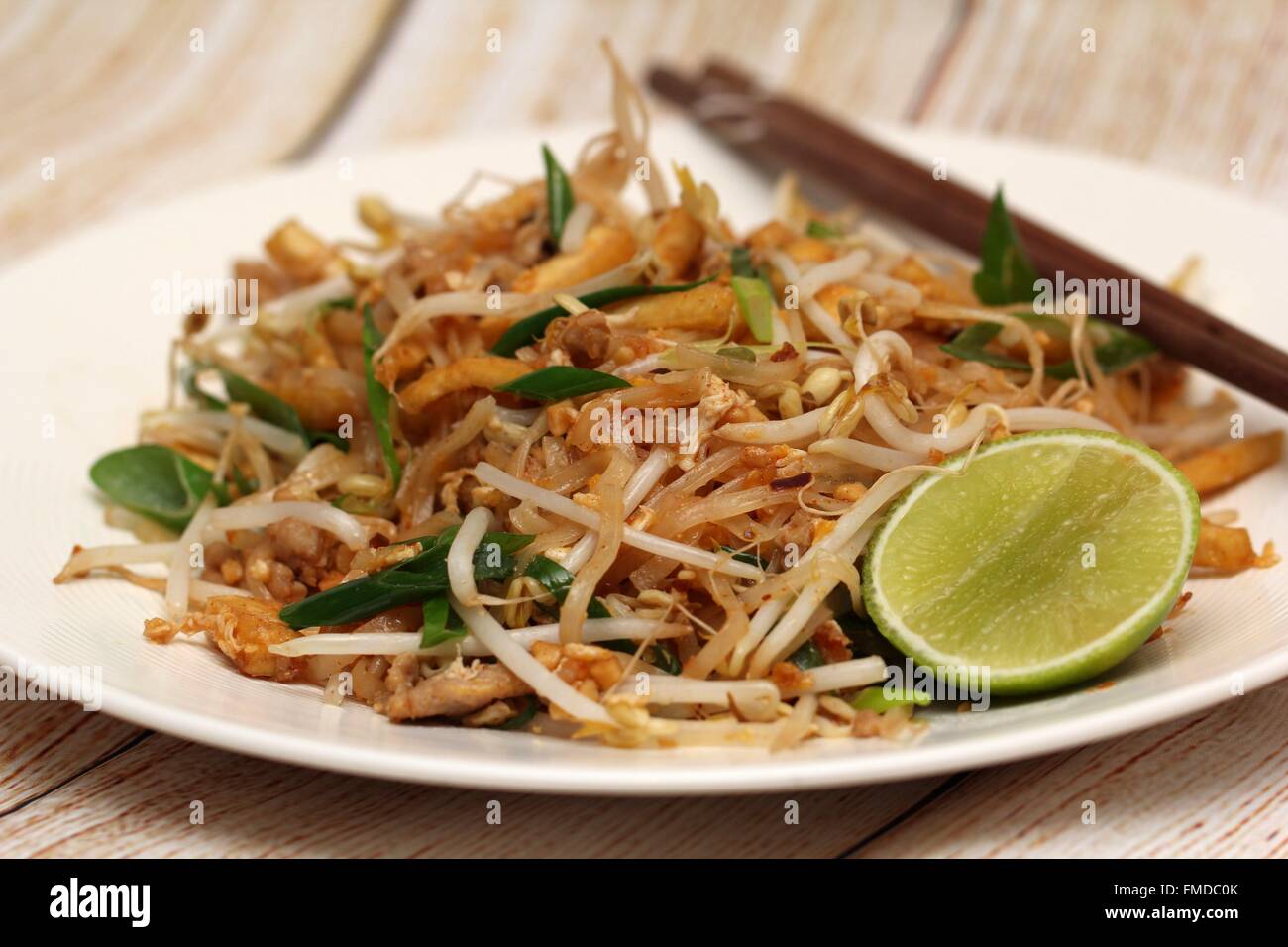 Padthai (Thai-Stil Nudel) Stockfoto