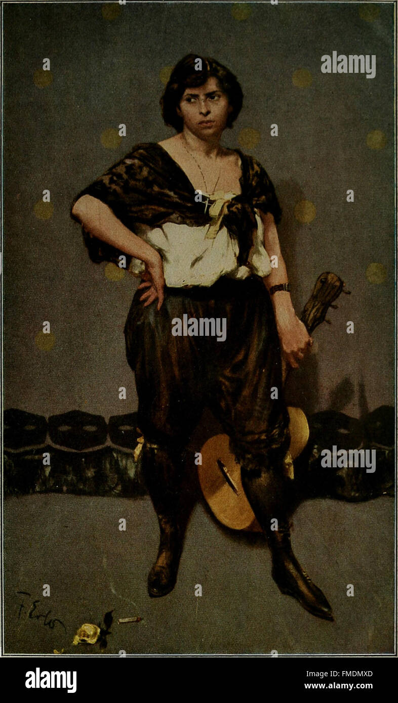 Dieses Werk aus dem Jahr 1921 beschreibt das Leben und Werk des deutschen Künstlers Fritz Erler, bekannt für seine Beiträge zur Porträt- und Genremalerei zu Beginn des 20. Jahrhunderts. Stockfoto