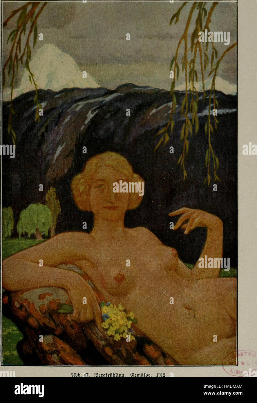 Fritz Erlers Werk von 1921 bietet eine Auseinandersetzung mit seinem Leben und seinen Beiträgen, wobei er sich auf seine künstlerische Karriere und die Auswirkungen seiner Arbeit auf die Bereiche bildender Kunst und deutscher Kulturgeschichte konzentriert. Stockfoto