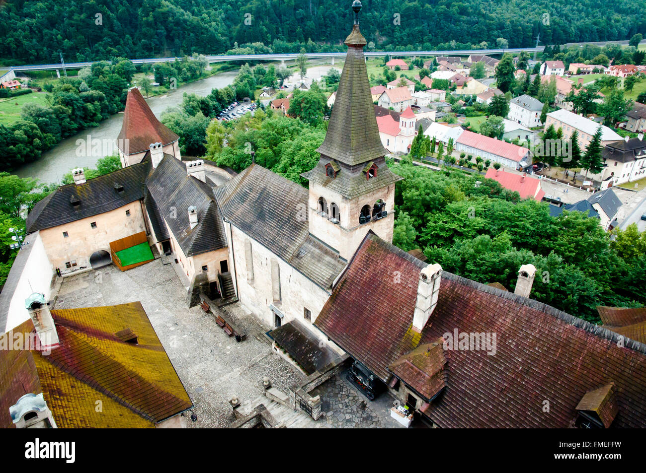 Orava Burg - Slowakei Stockfoto