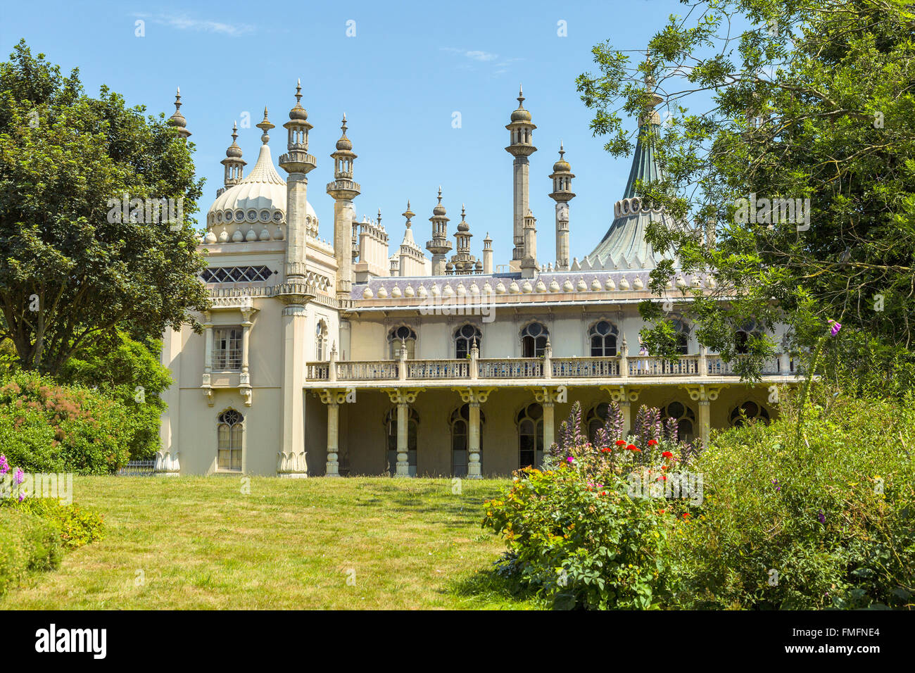 Brighton und Hove Regency / Edwardian / viktorianischen Architektur, illustriert es vorbei ist. Royal Pavillon UK Stockfoto