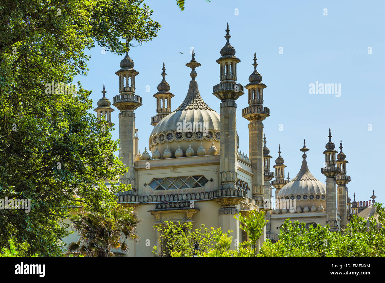 Brighton und Hove Regency / Edwardian / viktorianischen Architektur, illustriert es vorbei ist. Royal Pavillon UK Stockfoto