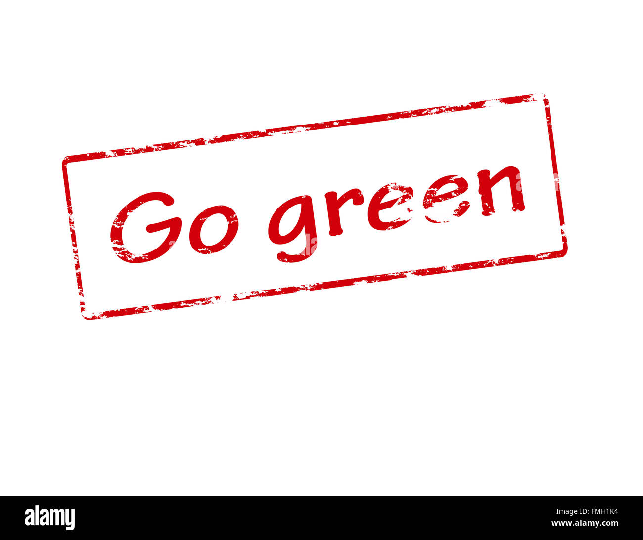 Stempel mit Text gehen Grün innen, Vektor-illustration Stockfoto