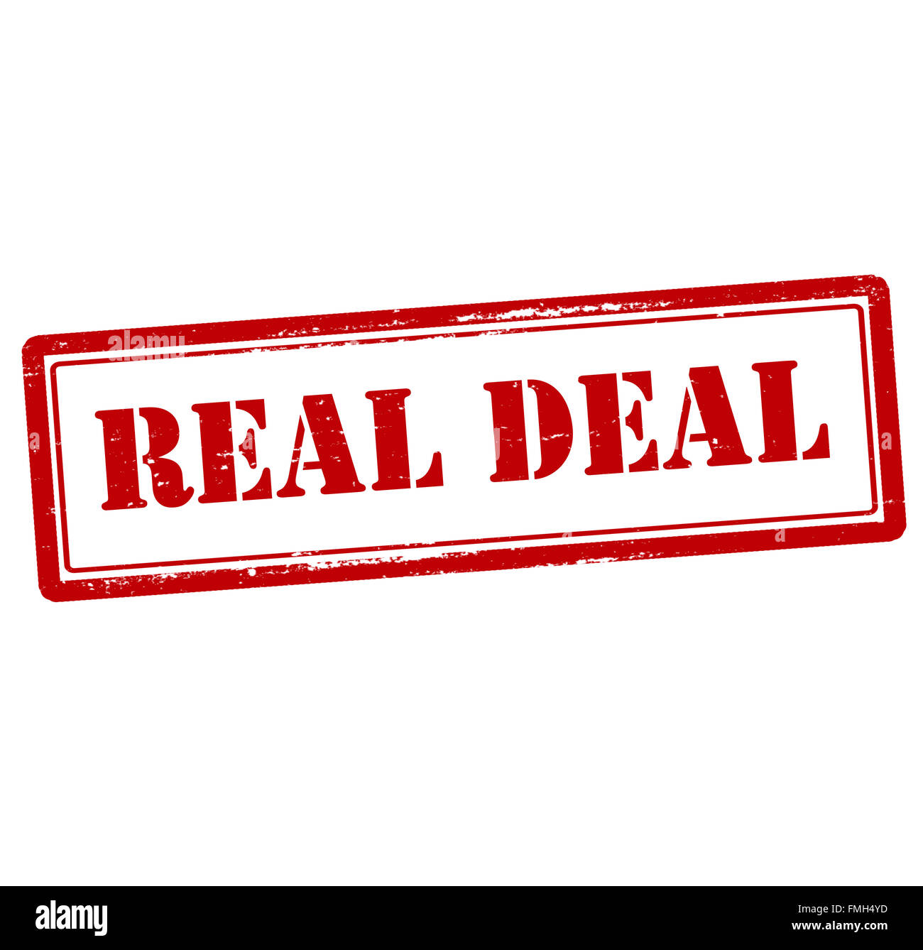 Stempel mit Text real Deal im Inneren, Vektor-illustration Stockfoto