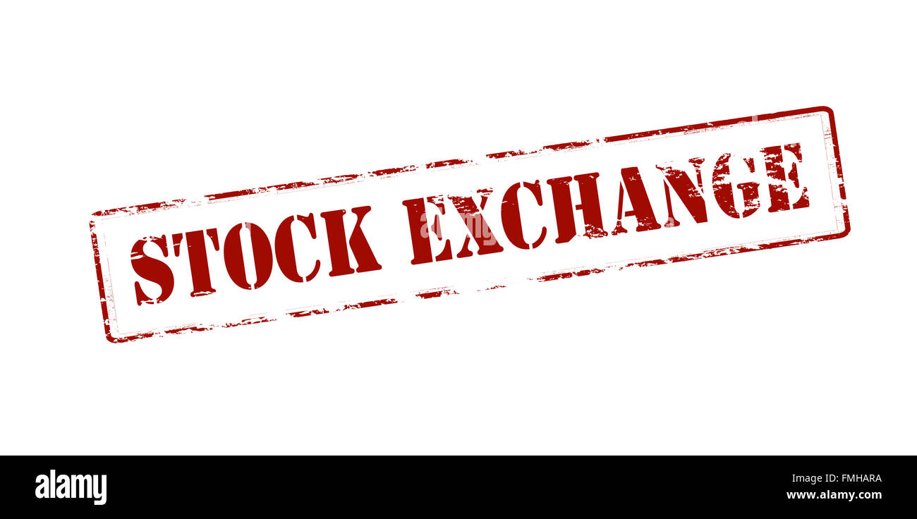 Stempel mit Text Börse innen, Vektor-illustration Stockfoto