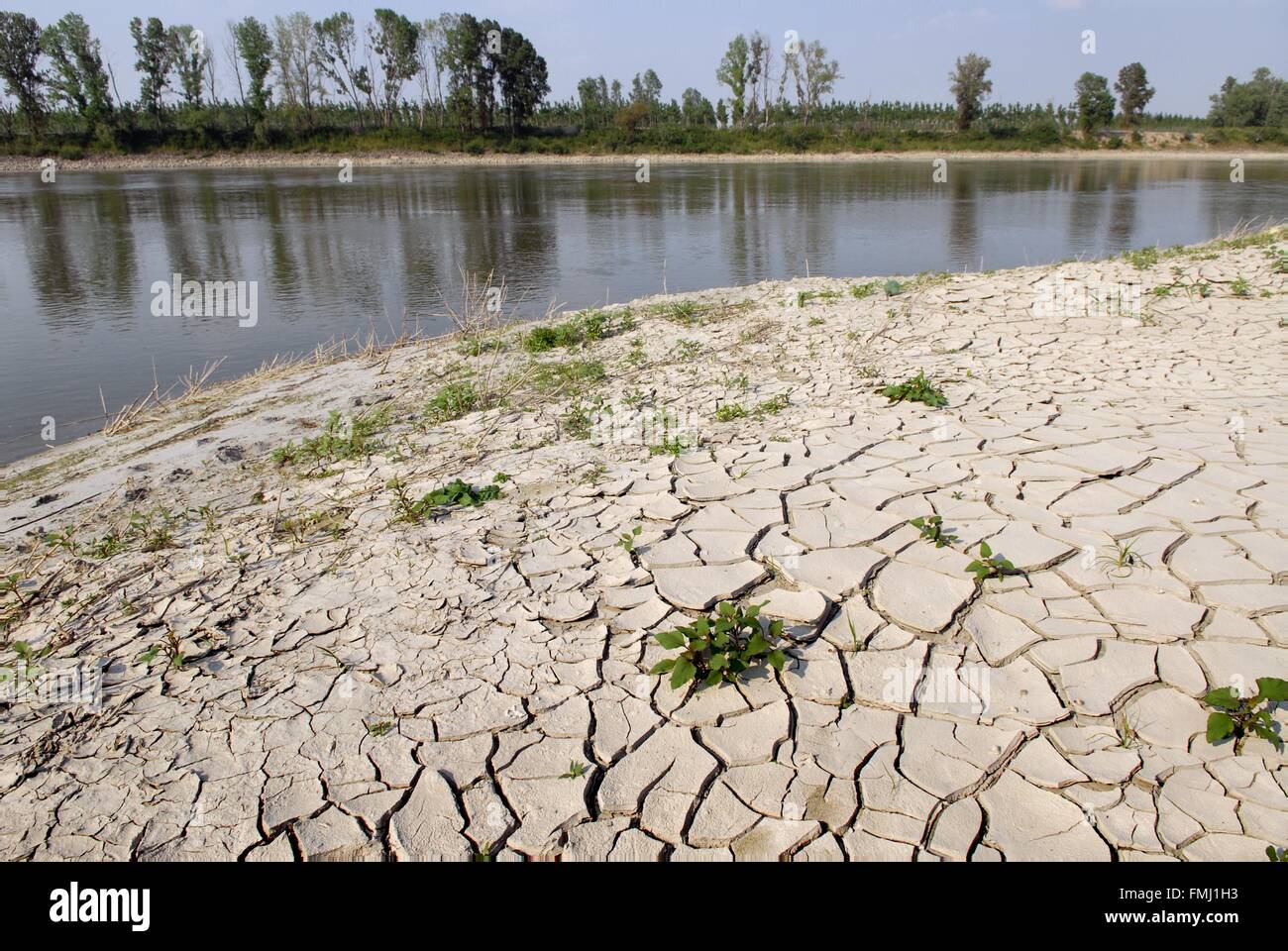 Fabelhafte Wasserstand Po Italien Fotos