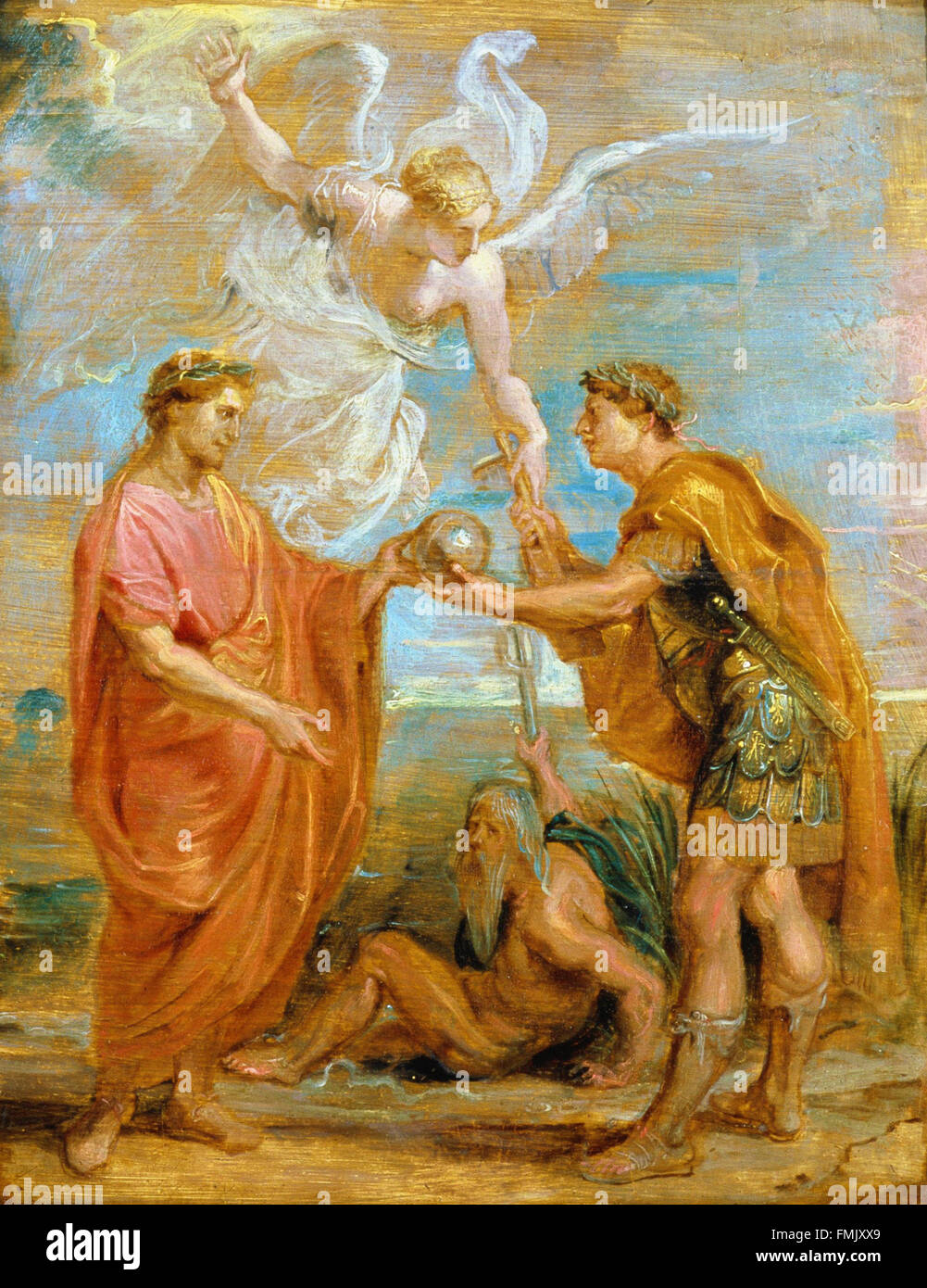 Sir Peter Paul Rubens - Constantius ernennt Constantine als seinen Nachfolger Stockfoto