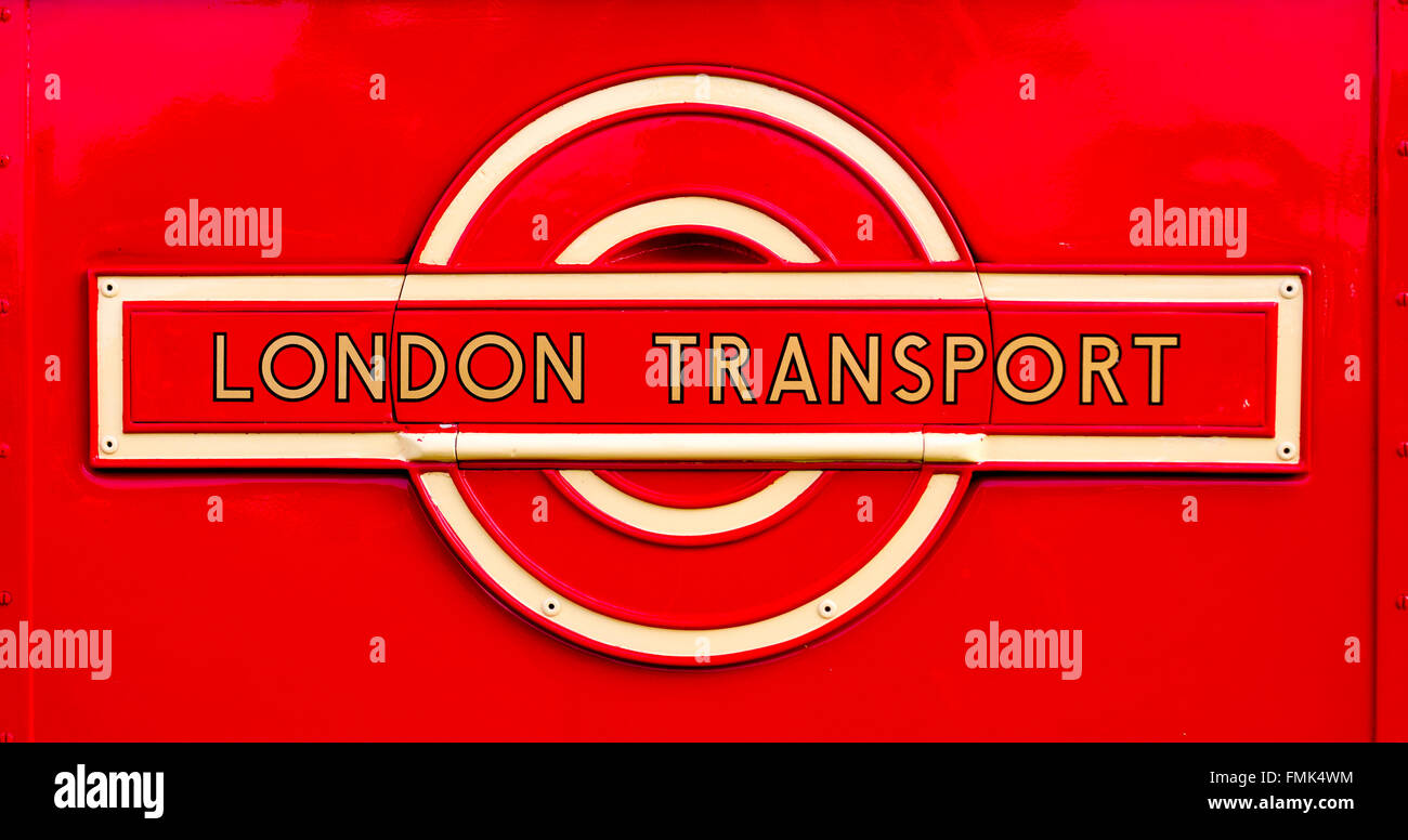 London Transport Bus Logo Stockfoto