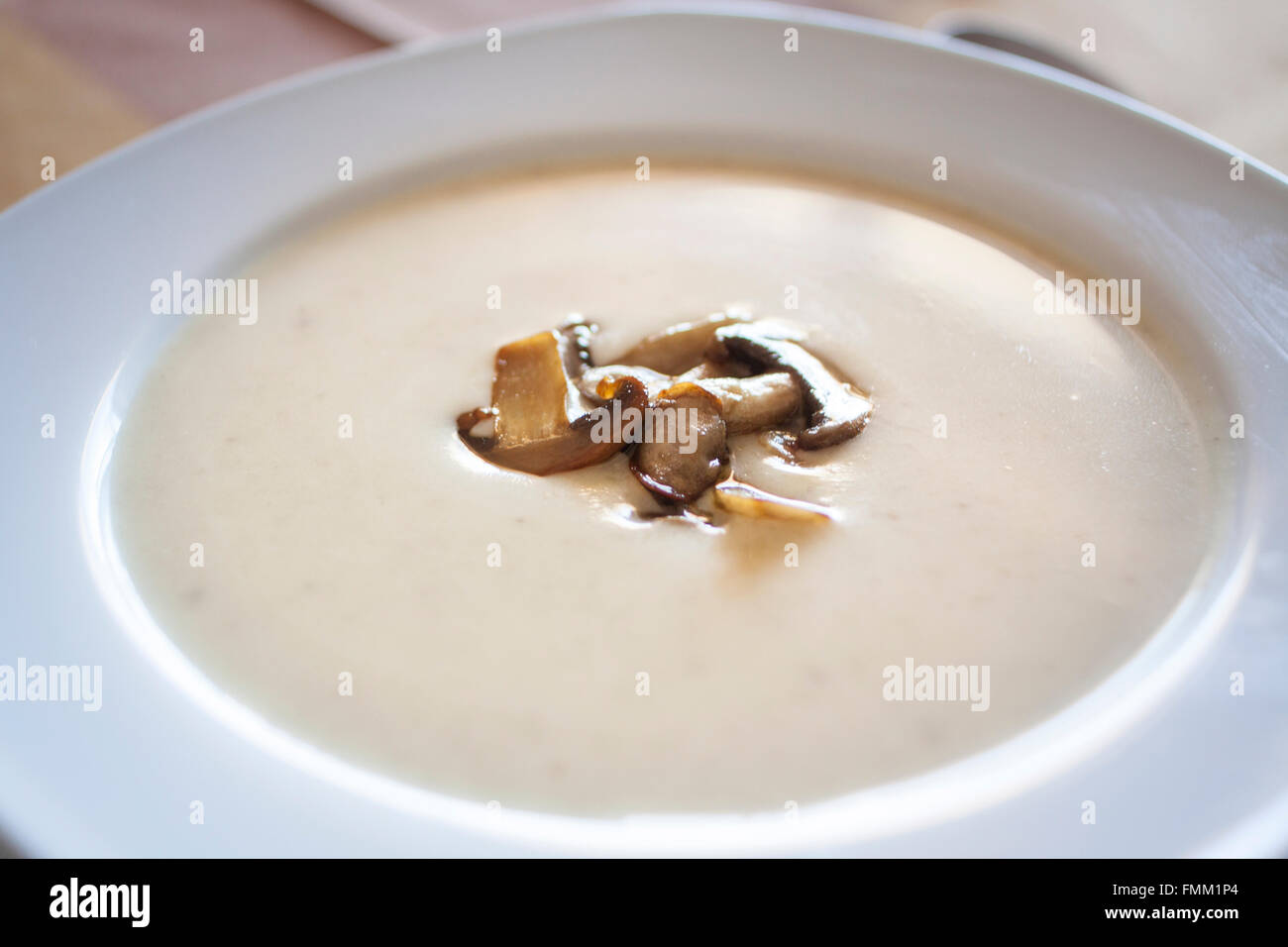 Pilzsuppe Stockfoto