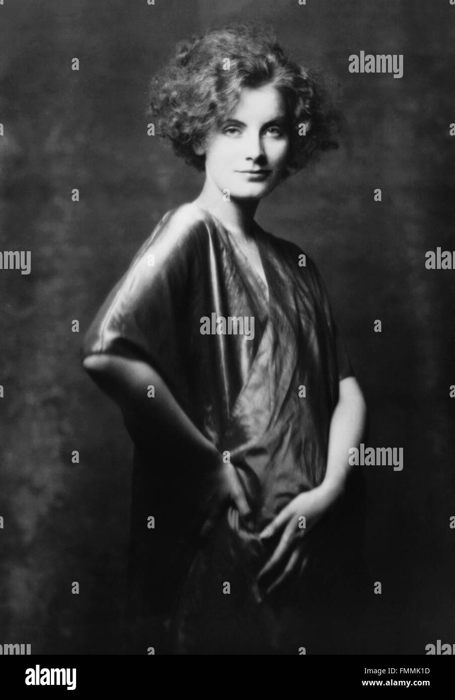 Greta Garbo. Porträt der schwedischen Filmstar, Greta Garbo, durch Arnold Genthe, geboren 1925 Stockfoto