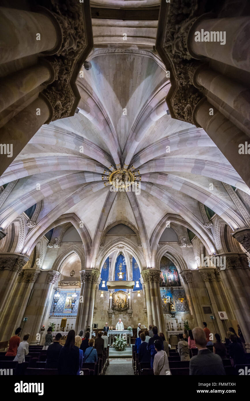 Basilika und Expiatory Kirche der Heiligen Familie entworfene entworfen von Antoni Gaudi bekannt als Sagrada Familia in Barcelona, Spa Stockfoto