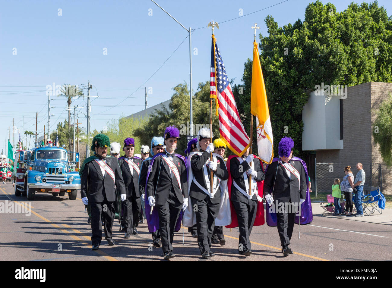 Phoenix, Arizona, USA. 12. März 2016. Der 33. ordentlichen St. Patricks Day Parade und Faire. Die Parade ist die Kick-off Veranstaltung für irische Jahrmarkt in Hance Park. Bildnachweis: Jennifer Mack/Alamy Live-Nachrichten Stockfoto