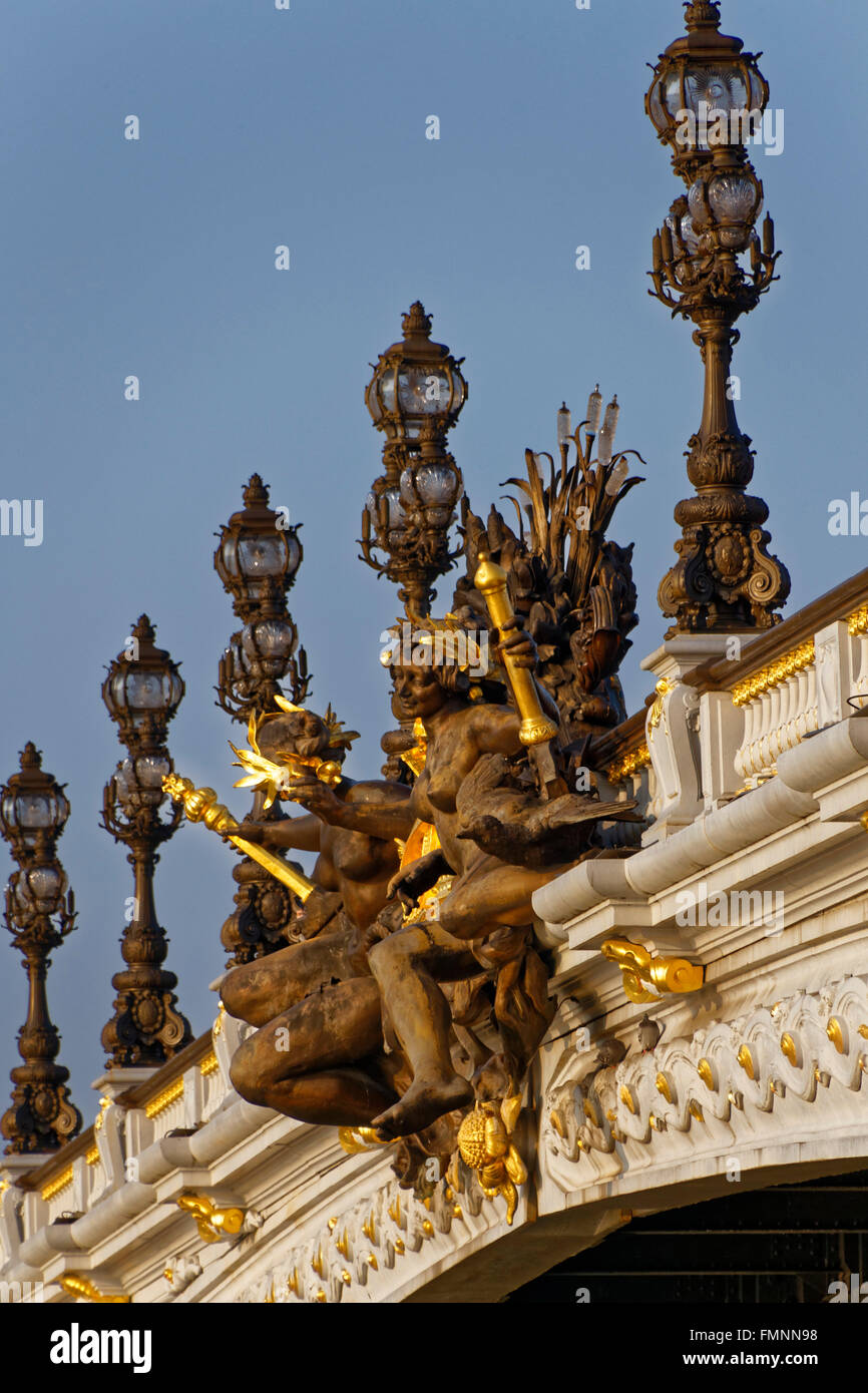 Brücken von Paris auf der Seine, Frankreich Stockfoto