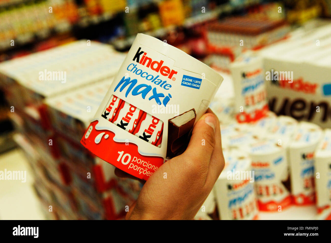Kinder Schokolade Maxi Stockfoto