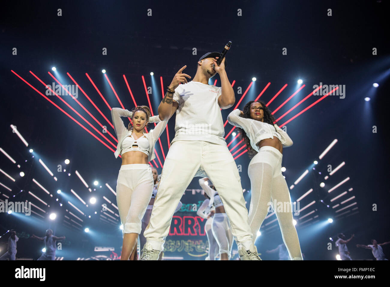 Manchester, UK. 12. März 2016. Mason Noise führt auf der X Factor Live Tour 2016 in der Manchester Arena 03.12.2016 Credit: Gary Mather/Alamy Live News Stockfoto