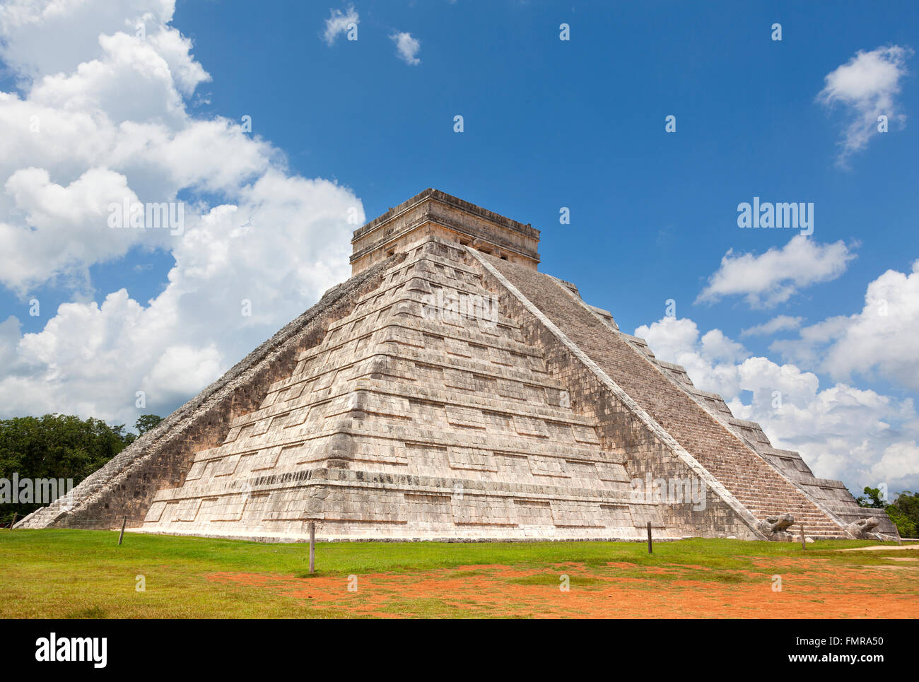 Chichen Itza Pyramide in Mexiko Stockfoto