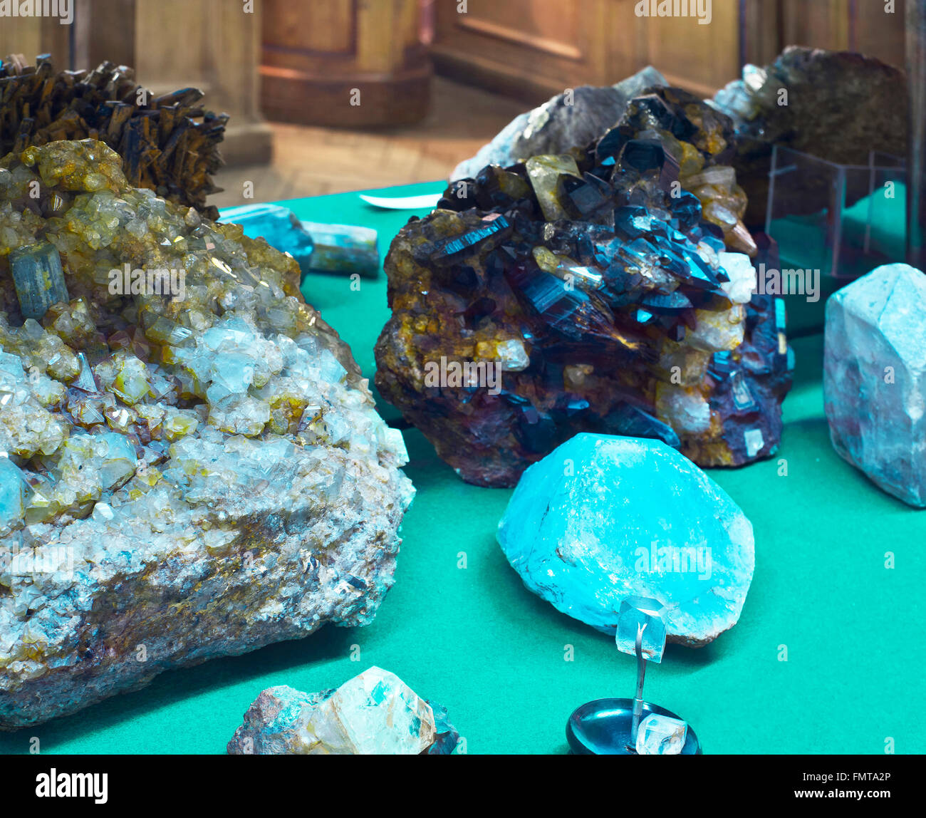 Museum für Mineralogie Stockfoto