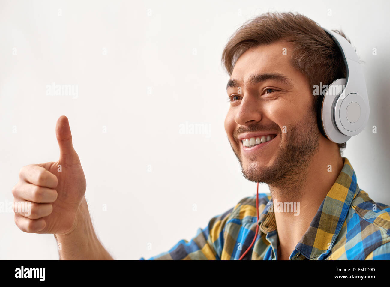 Wohlfühlen mit Musik. Stockfoto