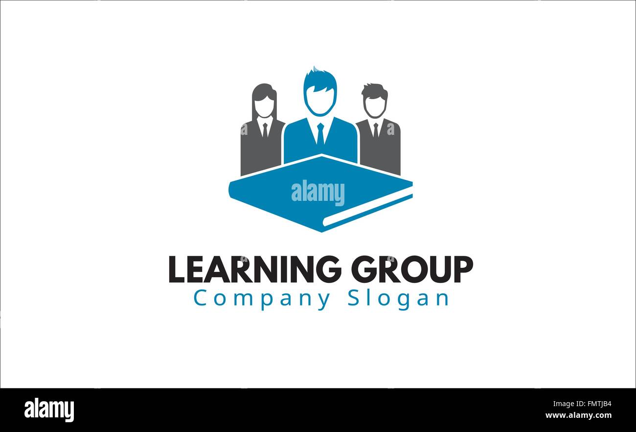 Lerngruppe Logo Vektor Symbol Design Illustration Stock Vektor