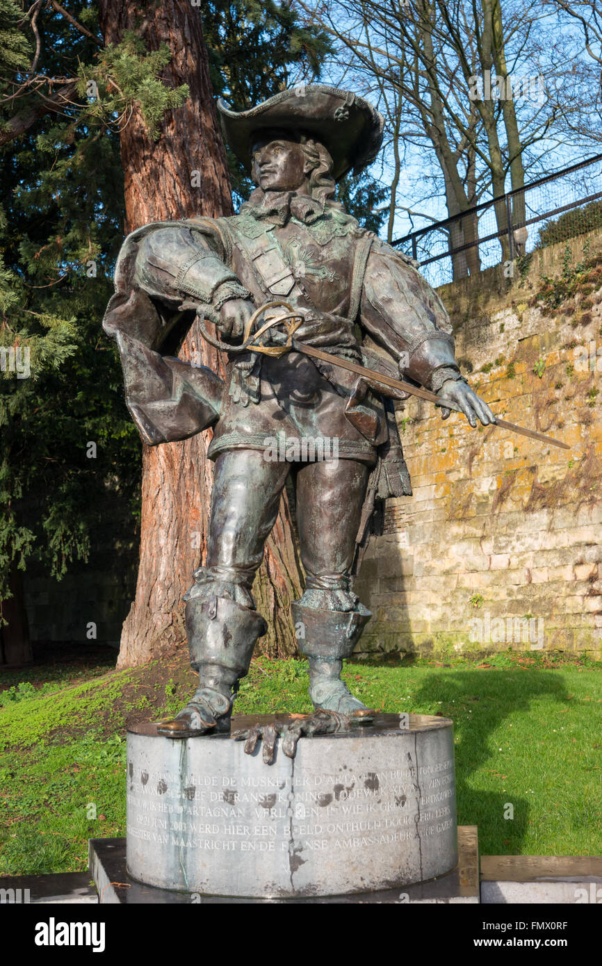 Statue von d ' Artagnan Stockfoto