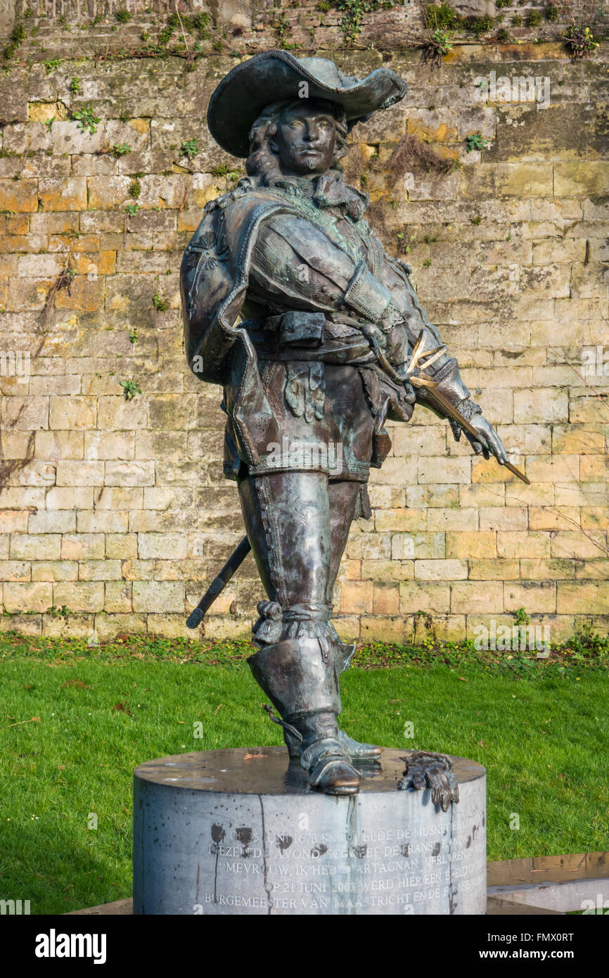 Statue von d ' Artagnan Stockfoto