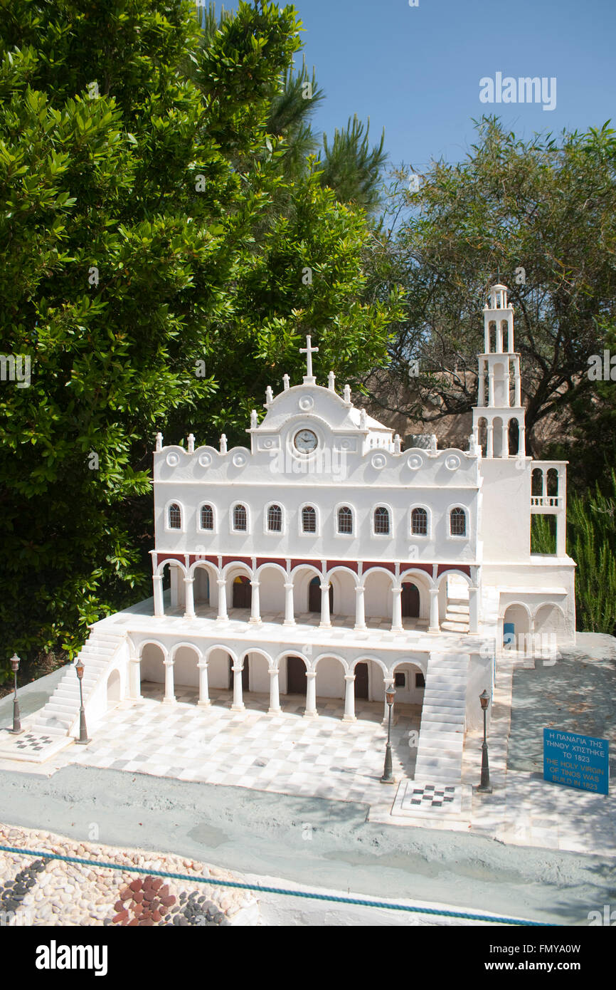 Griechenland, Kykladen, Paros, Aliki, Skorpios Kykladen Benetos Folklore Museum (Museum), Wallfahrtskirche von Tinos Stockfoto