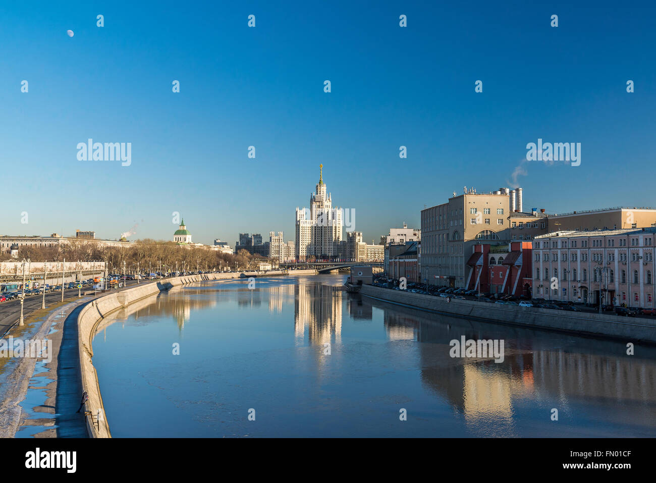 Stalin-Ära Gebäude am Kotelnicheskaya Damm Moskau, Russland Stockfoto