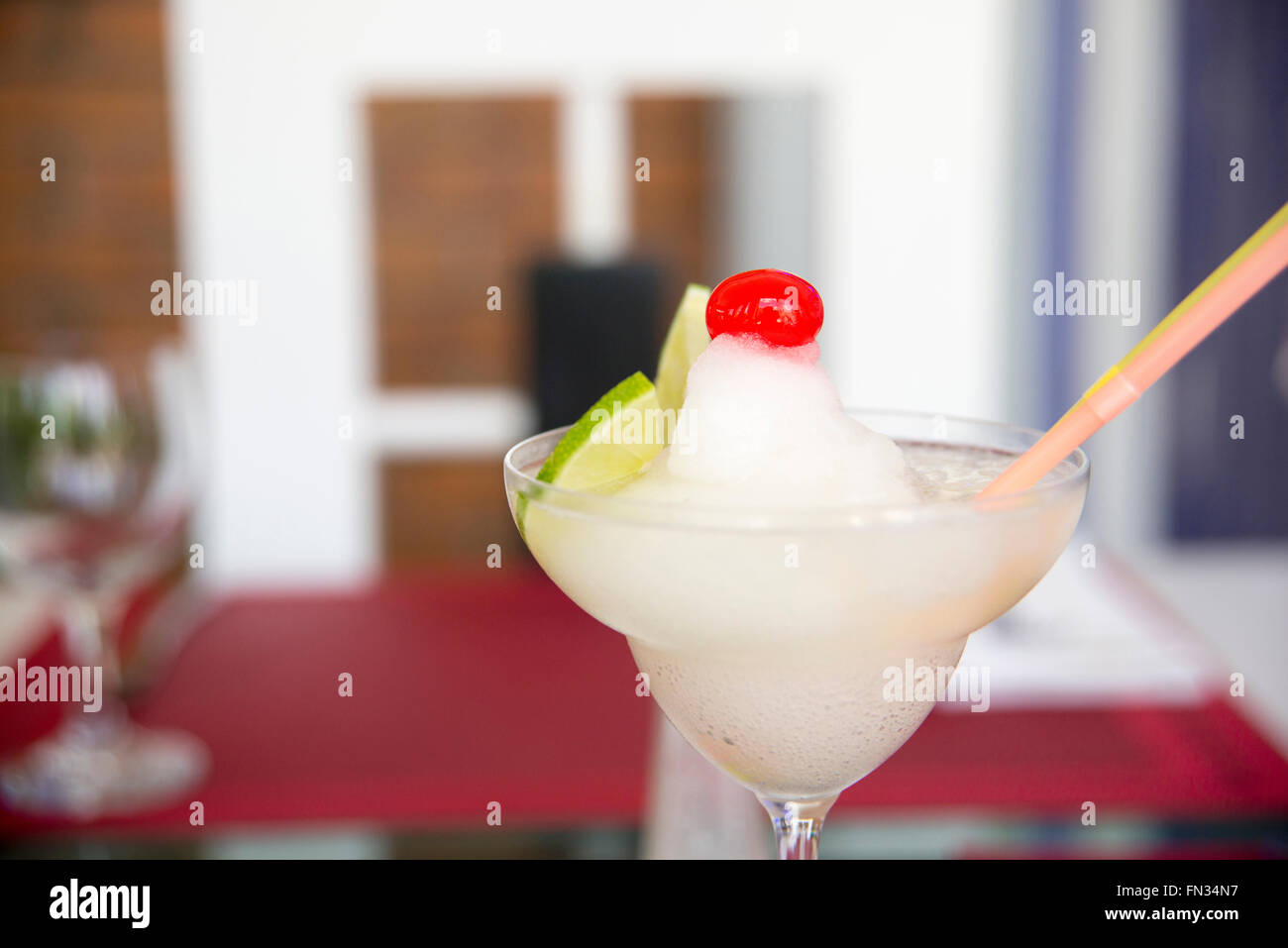 Nahaufnahme von einem Daiquiri Stockfoto
