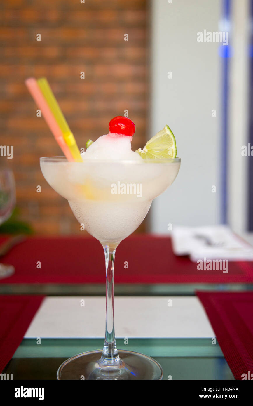 Nahaufnahme von einem Daiquiri Stockfoto
