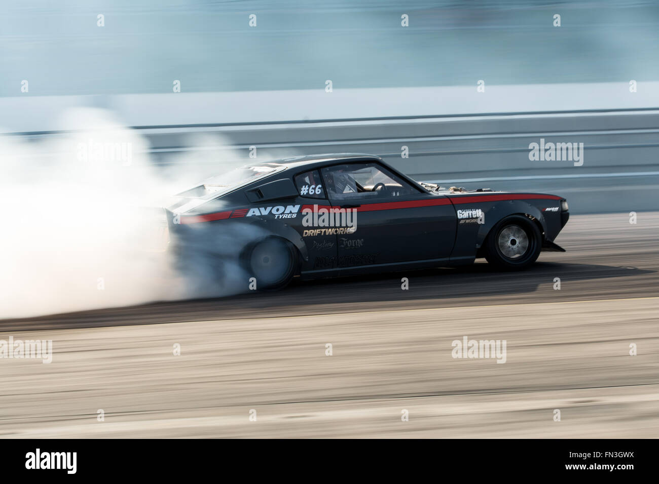 Corby, Northamptonshire, UK. 13. März 2016. Toyota GT 2000 Drift Auto während der Drift-Matsuri in Rockingham Motor Speedway am 13. März 2016 in Corby, Northamptonshire, Großbritannien. Bildnachweis: Gergo Toth/Alamy Live-Nachrichten Stockfoto