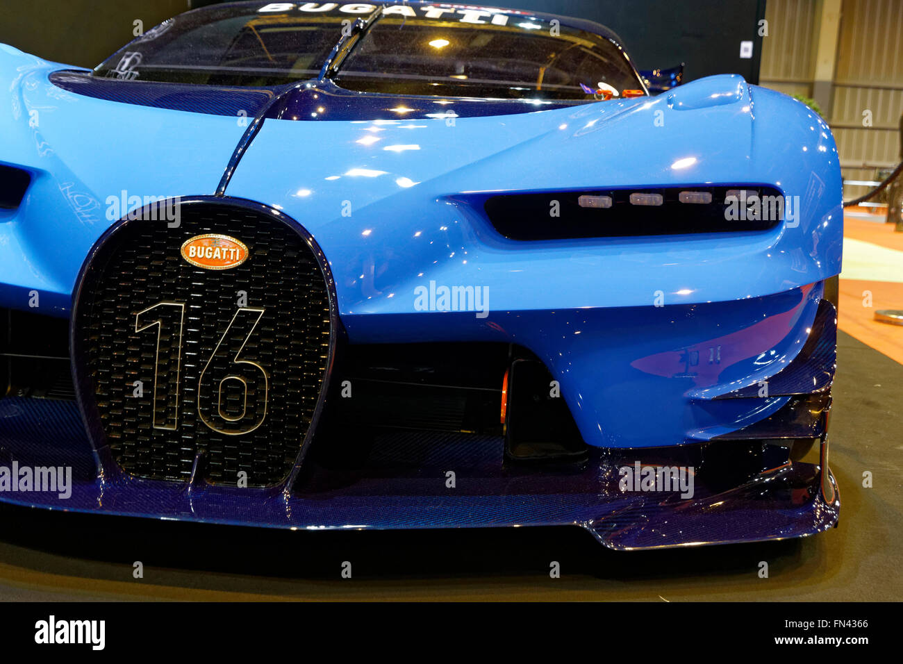 Bugatti Vision Gran Turismo Retromobile Show in Paris Stockfoto
