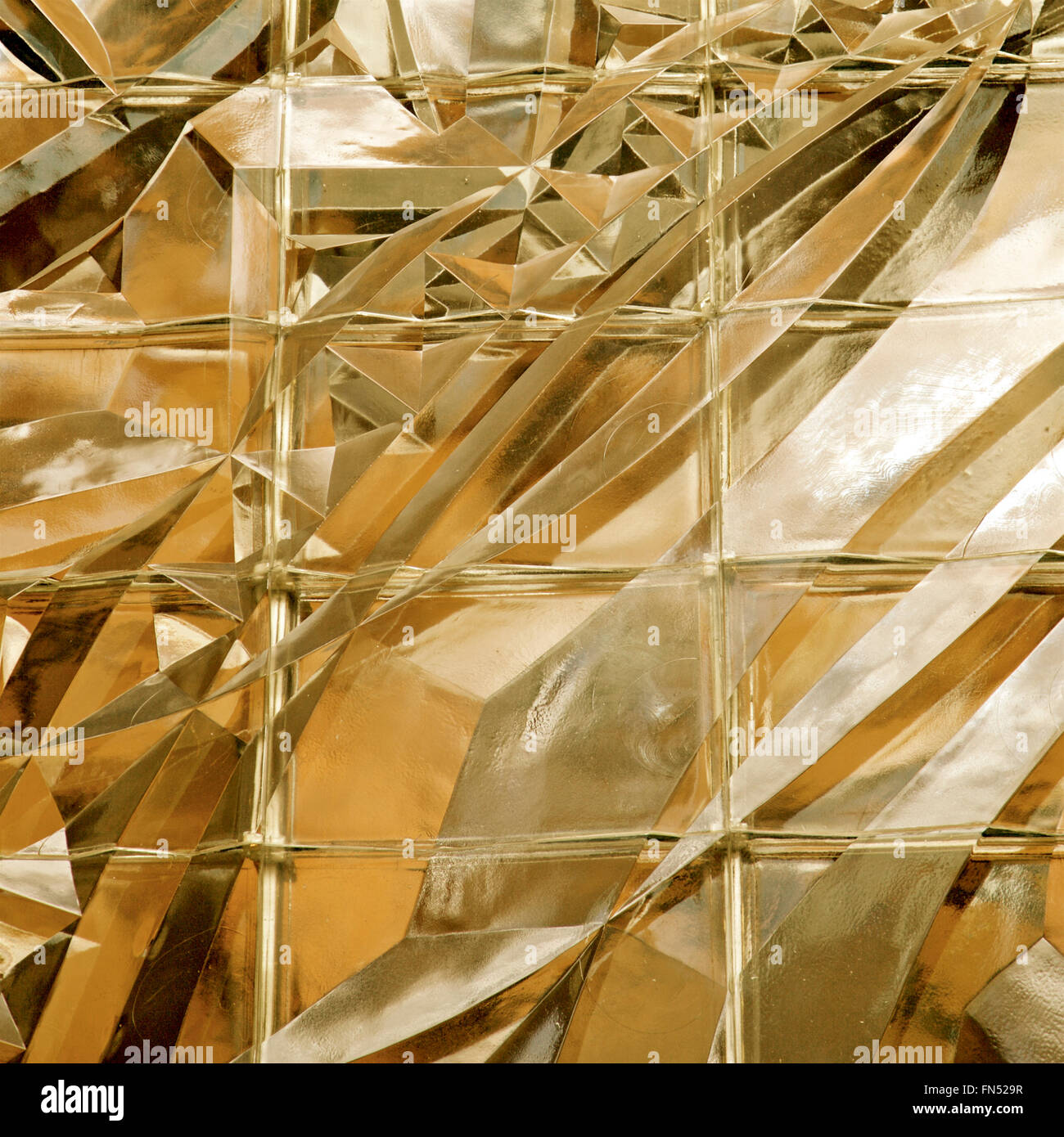 Zusammenfassung Hintergrund Gold Glas Stockfoto