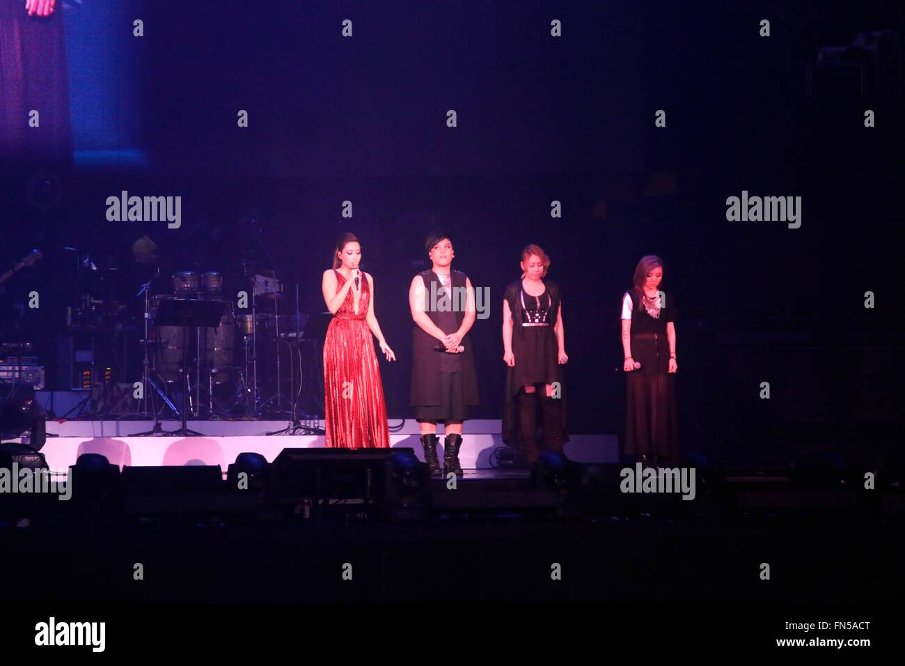 Hongkong, China. 13. März 2016. A-Lin in auf das Leben von 2015 A-Lin Sonar Welttournee in Hongkong, China am 13. März 2016. © TopPhoto/Alamy Live-Nachrichten Stockfoto