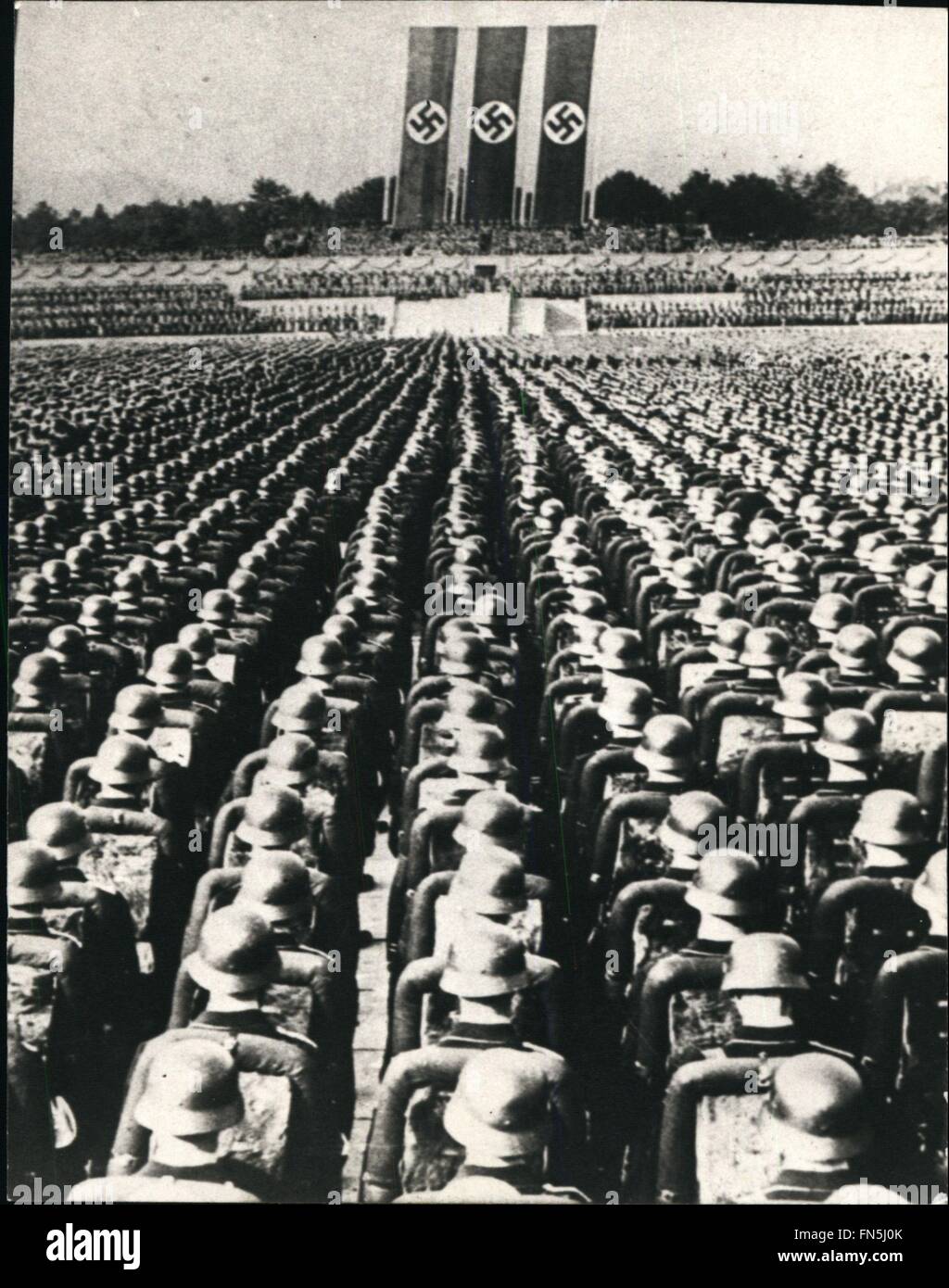 1934 - Hitlers Armee Wehrmacht - Heer (Armee), Kriegsmarine (Marine) und Luftwaffe (Luftwaffe) Private Armee des Dritten Reiches © Keystone Bilder USA/ZUMAPRESS.com/Alamy Live-Nachrichten Stockfoto