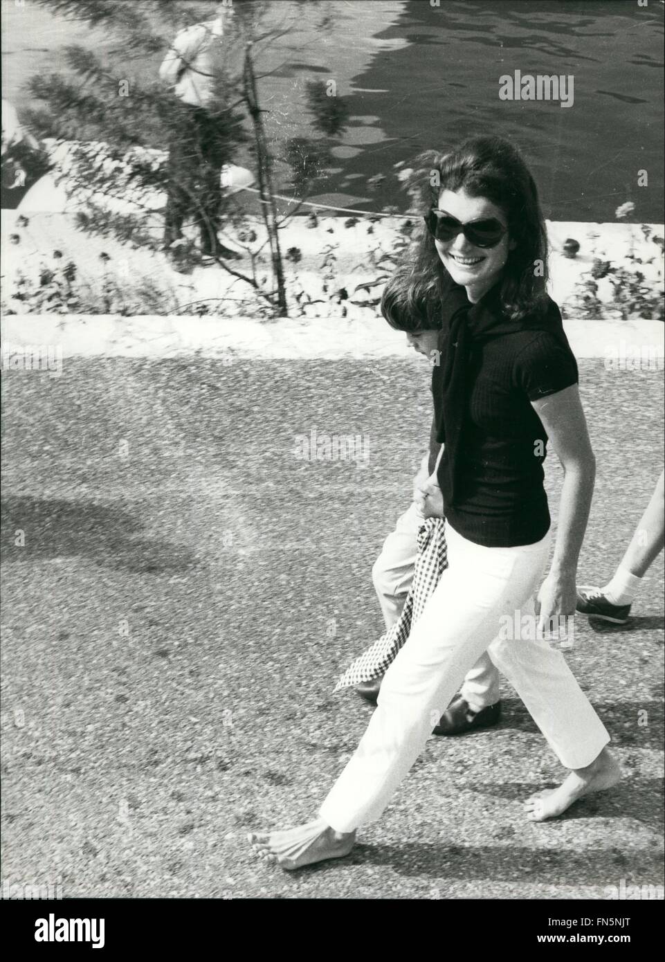 1973 - Jacqueline Kennedy Onassis Griechenland © Keystone Bilder USA/ZUMAPRESS.com/Alamy Live-Nachrichten Stockfoto