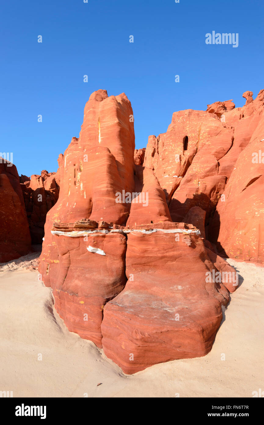 Pindan Cliffs, Cape Leveque, Dampier Peninsula, Kimberley-Region, Western Australia, WA, Australien Stockfoto