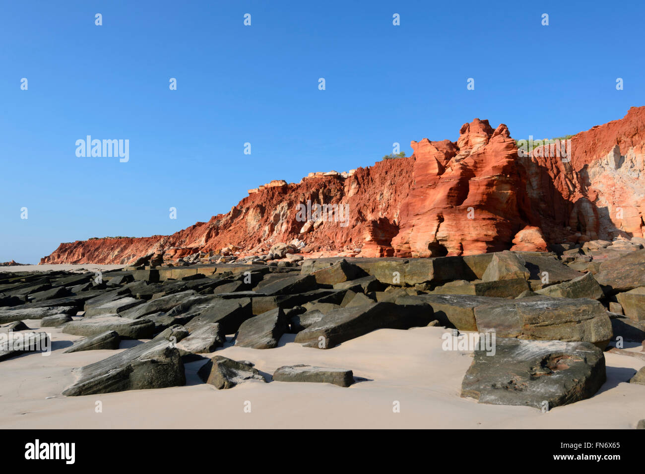 Pindan Cliffs, Cape Leveque, Dampier Peninsula, Kimberley-Region, Western Australia, WA, Australien Stockfoto