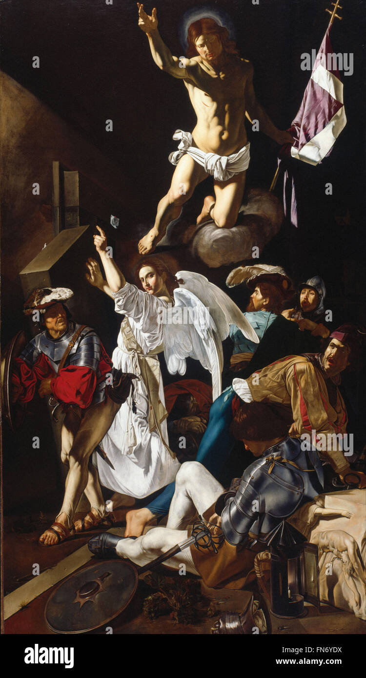 Francesco Buoneri, genannt Cecco del Caravaggio - die Auferstehung Stockfoto