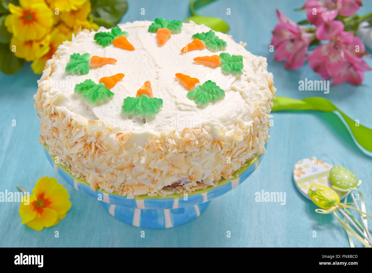 Köstliche Carrot Cake Stockfoto