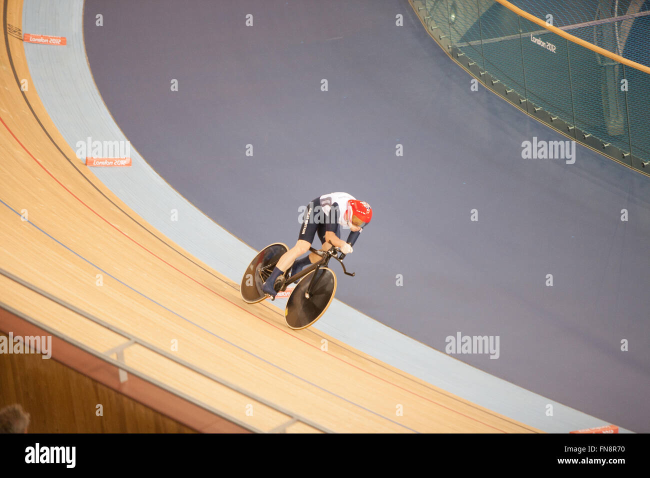 Britischer Leichtathlet Radfahrer. Paralympics, London 2012, England, UK. Stockfoto