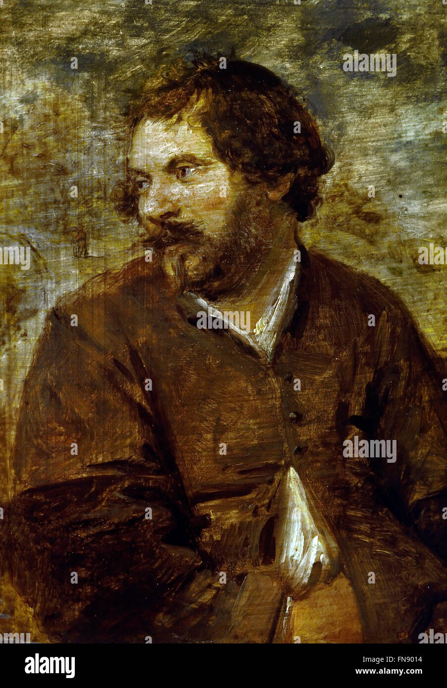 Einen fetten Mann 1634 Adriaen Brouwer (1605 – 1638) flämischen niederländischen Malers siebzehnten Jahrhundert Niederlande Belgien Stockfoto