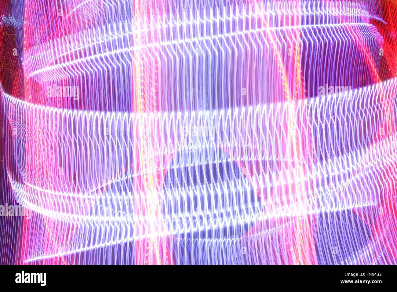 Langzeitbelichtung Licht Stockfoto