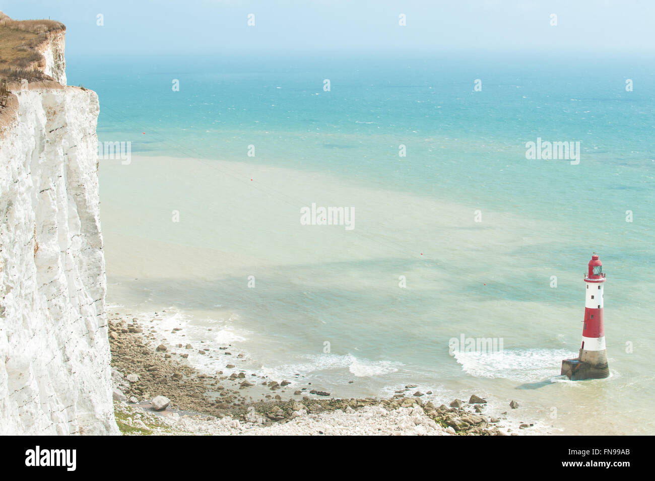 Beachy Head Lighthouse, Eastbourne, England, Großbritannien Stockfoto